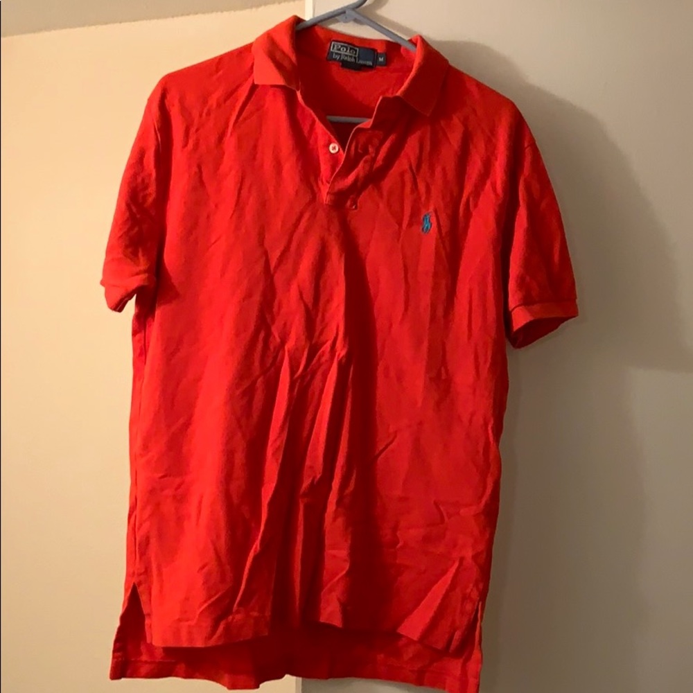 Men’s medium red polo shirt
